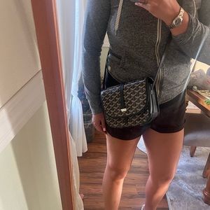 Goyard Belvedere II Messenger Bag Coated Canvas PM BLACK